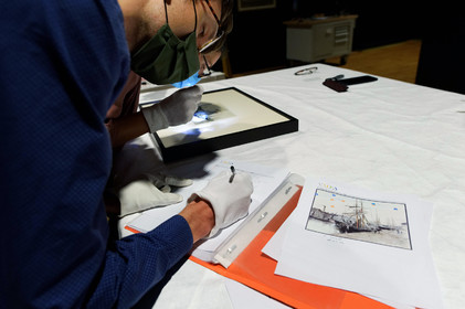 Une aquarelle de Berthe Morisot (1871) au musée Thomas Henry à Cherbourg-en-Cotentin