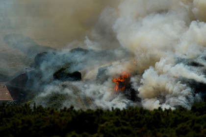 Incendie dans la Hague