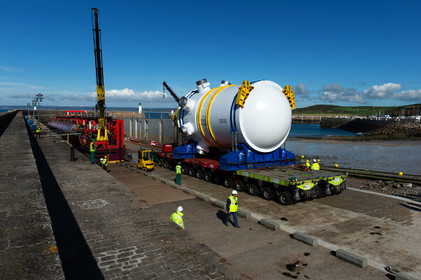 Reportages sur le site nucléaire EPR à Flamanville (Cotentin).