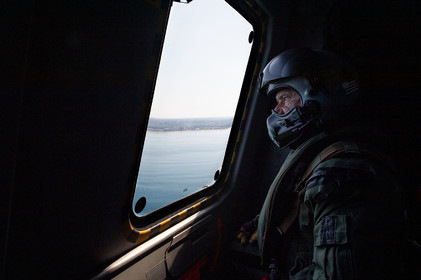 L'hélicoptère Caïman de la 33F en exercice