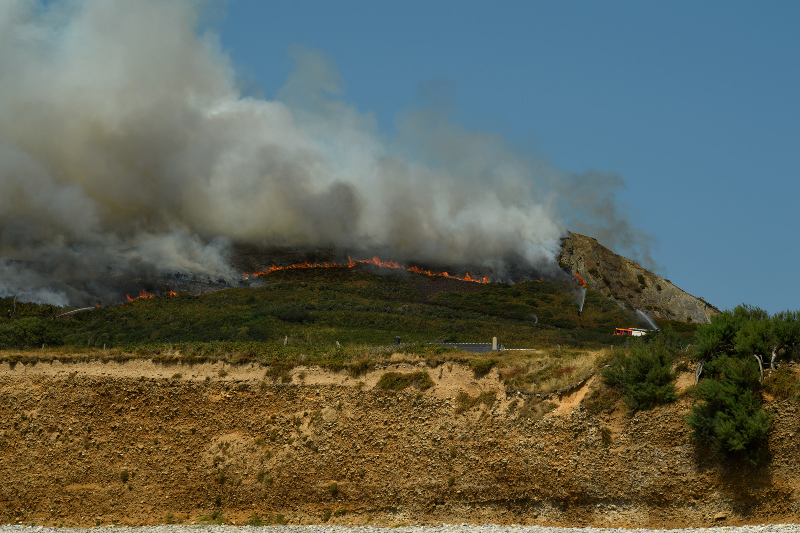 Incendie dans la Hague