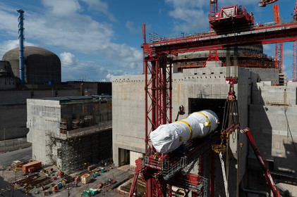 Reportages sur le site nucléaire EPR à Flamanville (Cotentin).