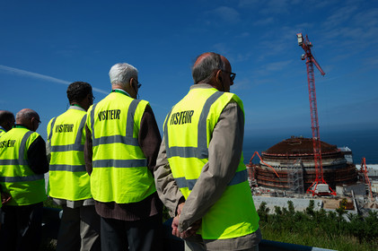 Reportages sur le site nucléaire EPR à Flamanville (Cotentin).