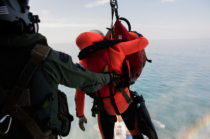 L'hélicoptère Caïman de la 33F en exercice