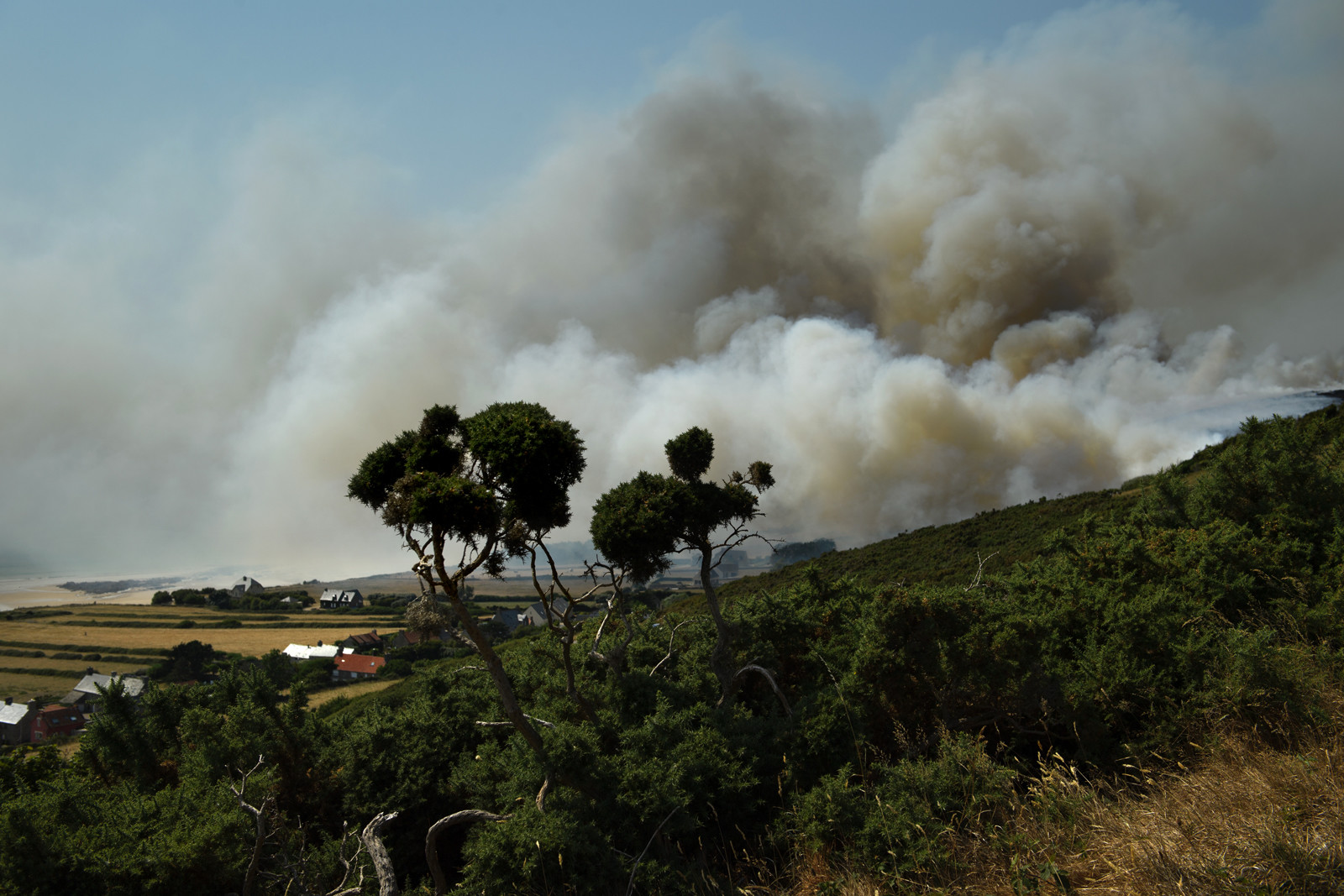 Incendie dans la Hague