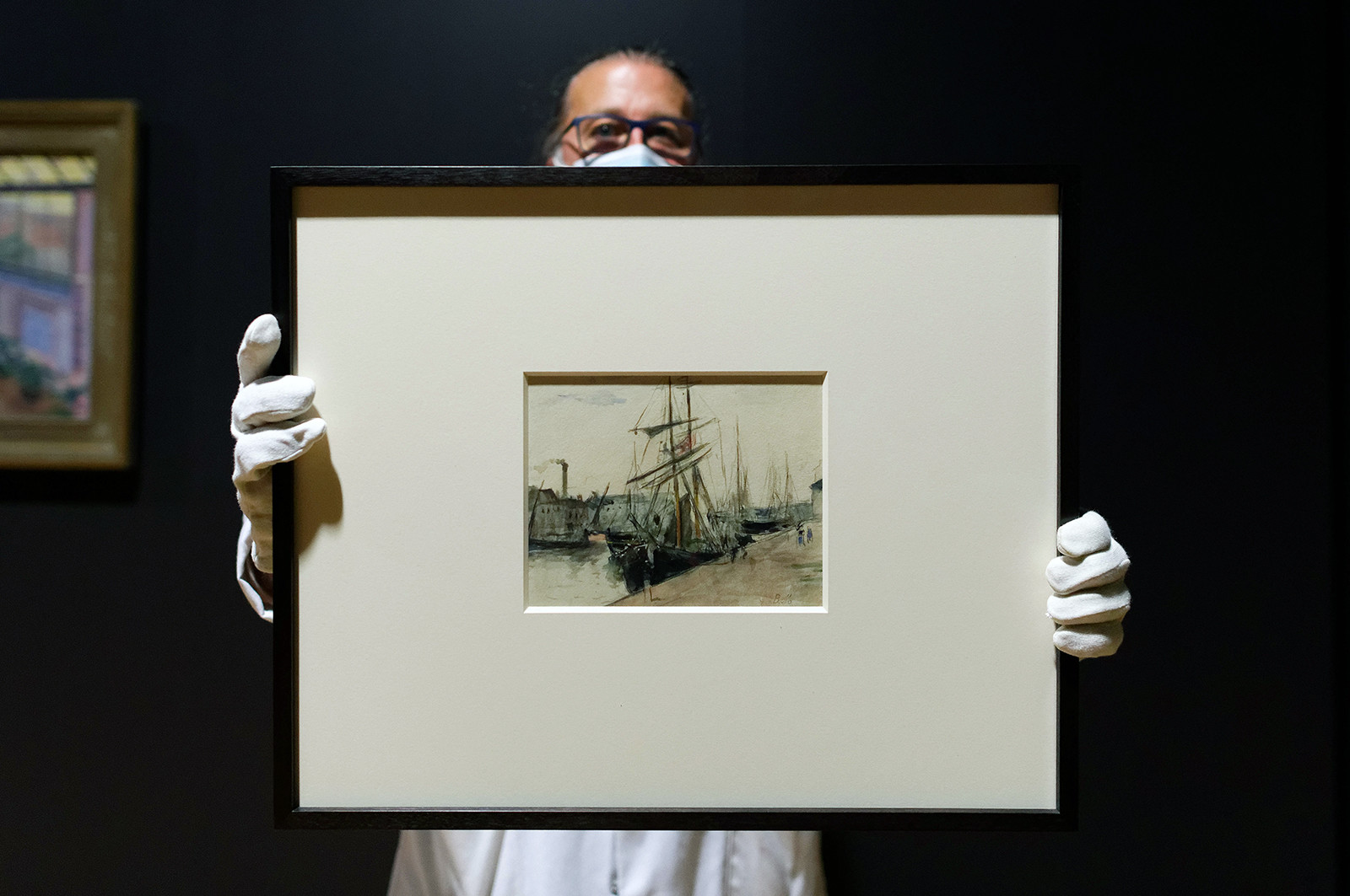 Une aquarelle de Berthe Morisot (1871) au musée Thomas Henry à Cherbourg-en-Cotentin