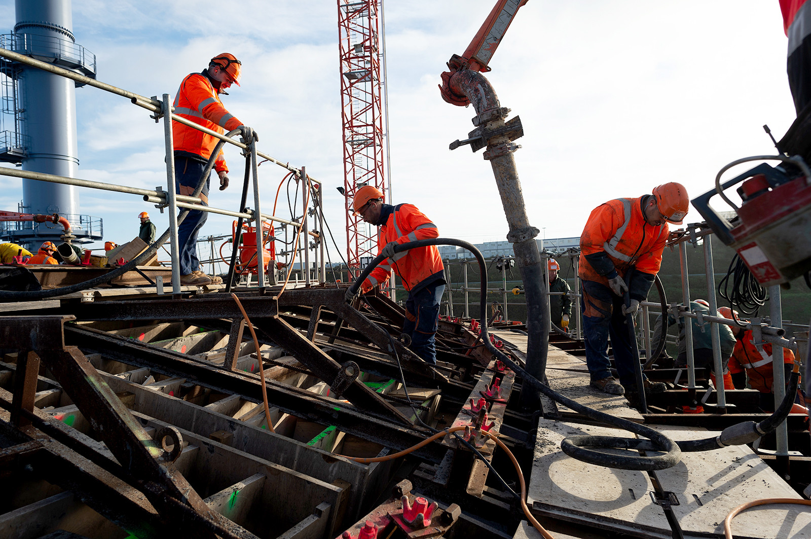 Reportages sur le site nucléaire EPR à Flamanville (Cotentin)