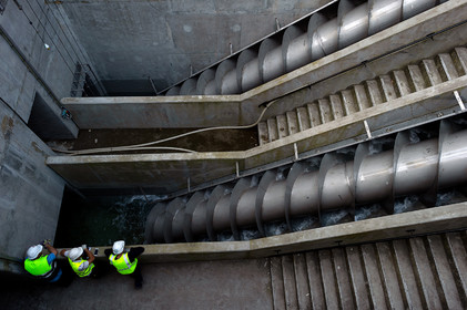 Reportages sur le site nucléaire EPR à Flamanville (Cotentin).