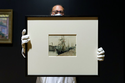 Une aquarelle de Berthe Morisot (1871) au musée Thomas Henry à Cherbourg-en-Cotentin