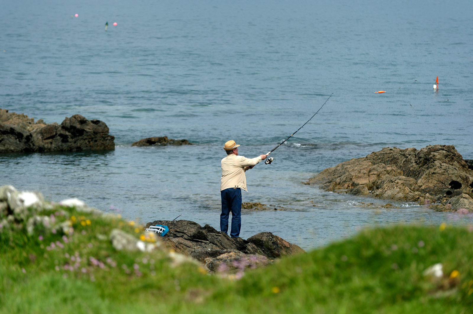 A l’ouest du Cotentin (Manche), la Hague est une terre de contrastes et de lumières, une région sauvage et préservée. Le mot Hague est un ancien terme dialectal normand. Il est issu du vieux norois qui signifie «enclos, terrain clos».La Hague présente un littoral varié : falaises abruptes (entre Urville-Nacqueville et Omonville-la-Rogue, et entre Auderville et Vauville), au pied desquelles se trouve une succession de baies, grandes plages (Urville-Nacqueville et à Vauville), d'îlots et platiers rocheux (cap de la Hague,pointe de Jardeheu..), des massifs dunaires (Biville), des grèves de galets (Anse Saint-Martin), des marais arrière-littoraux (Mare de Vauville) et des vallons boisés (Hubiland, Sabine…). La côte est également agrémentée de petits ports (Goury, le Houguet, Port Racine, Port du Hâble…) et de mouillages.La péninsule haguaise est principalement un pays de landes et de bocage, à l'intérieur des terres, formées de fougères, bruyères, genêts et ajoncs.