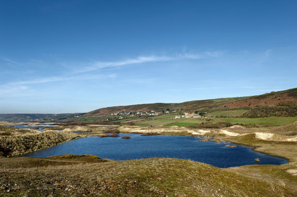 Le village de Vauville fait partie des sites classés de la Hague, Cap Cotentin. Les Pierres Pouquelées, galerie néolithique, sont un témoignage de l'Antiquité.La mare de Vauville est une réserve naturelle. Créée en 1976 c'est l'une des 135 réserves naturelles de France. Géré par le Groupe Ornithologique Normand depuis 1983, c'est un marais d'eau douce protégé de la mer par un étroit cordon dunaire. La mare de Vauville fait 62 ha, il y a plus de 150 espèces d'oiseaux ainsi que de 350 plantes et 16 espèces de batraciens.Un édifice autrefois religieux domine le village. C'est le prieuré de Vauville construit dans les landes, sur le haut d'une colline.Créé par Eric et Nicole Pellerin en 1947, l'exceptionnel jardin botanique du château de Vauville occupe plus de 40 000 m2. Abritant plus de 1000 espèces de l'hémisphère austral, le jardin entoure le château de Vauville dans une ambiance subtropicale tout à fait surprenante.