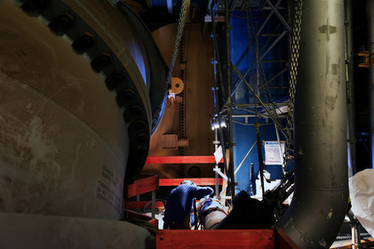 Reportages sur le site nucléaire EPR à Flamanville (Cotentin).