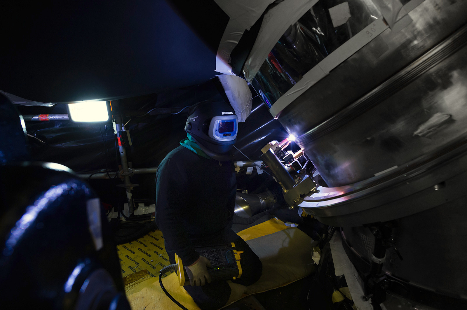 Reportages sur le site nucléaire EPR à Flamanville (Cotentin).