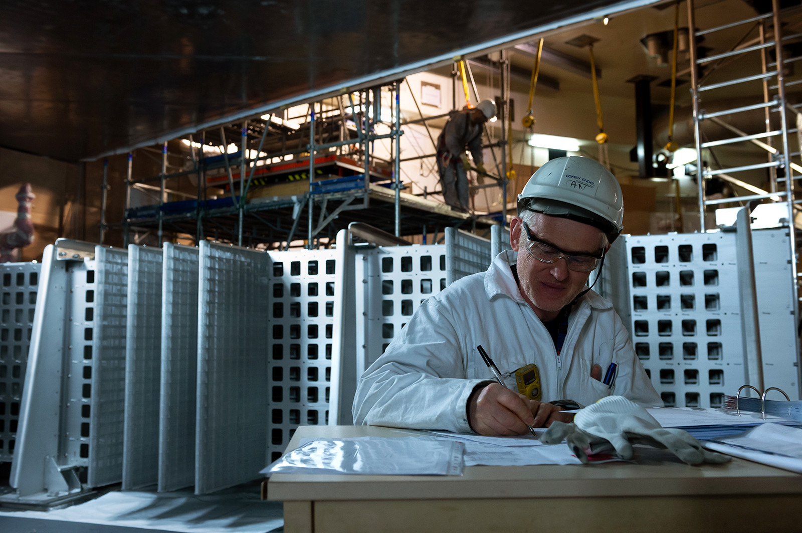 Reportages sur le site nucléaire EPR à Flamanville (Cotentin).