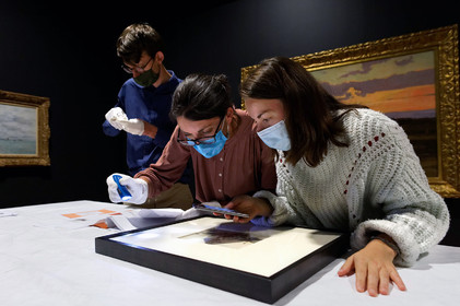 Une aquarelle de Berthe Morisot (1871) au musée Thomas Henry à Cherbourg-en-Cotentin