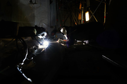 Reportages sur le site nucléaire EPR à Flamanville (Cotentin).