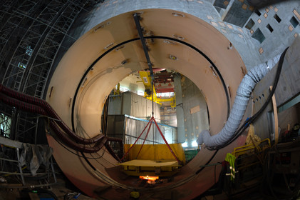 Reportages sur le site nucléaire EPR à Flamanville (Cotentin).