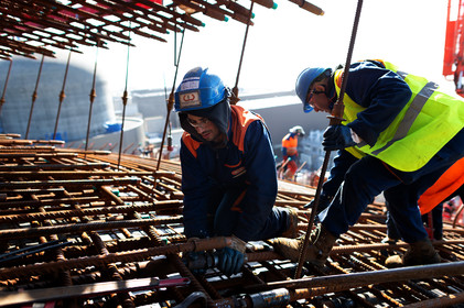 Reportages sur le site nucléaire EPR à Flamanville (Cotentin).