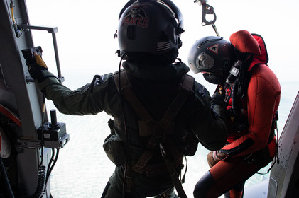 L'hélicoptère Caïman de la 33F en exercice