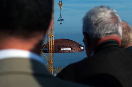 Reportages sur le site nucléaire EPR à Flamanville (Cotentin).