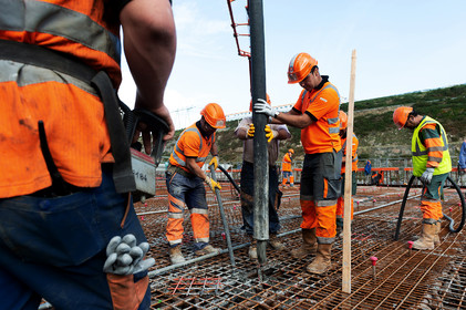 Reportages sur le site nucléaire EPR à Flamanville (Cotentin).