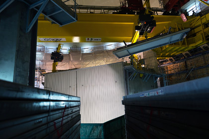 Reportages sur le site nucléaire EPR à Flamanville (Cotentin).