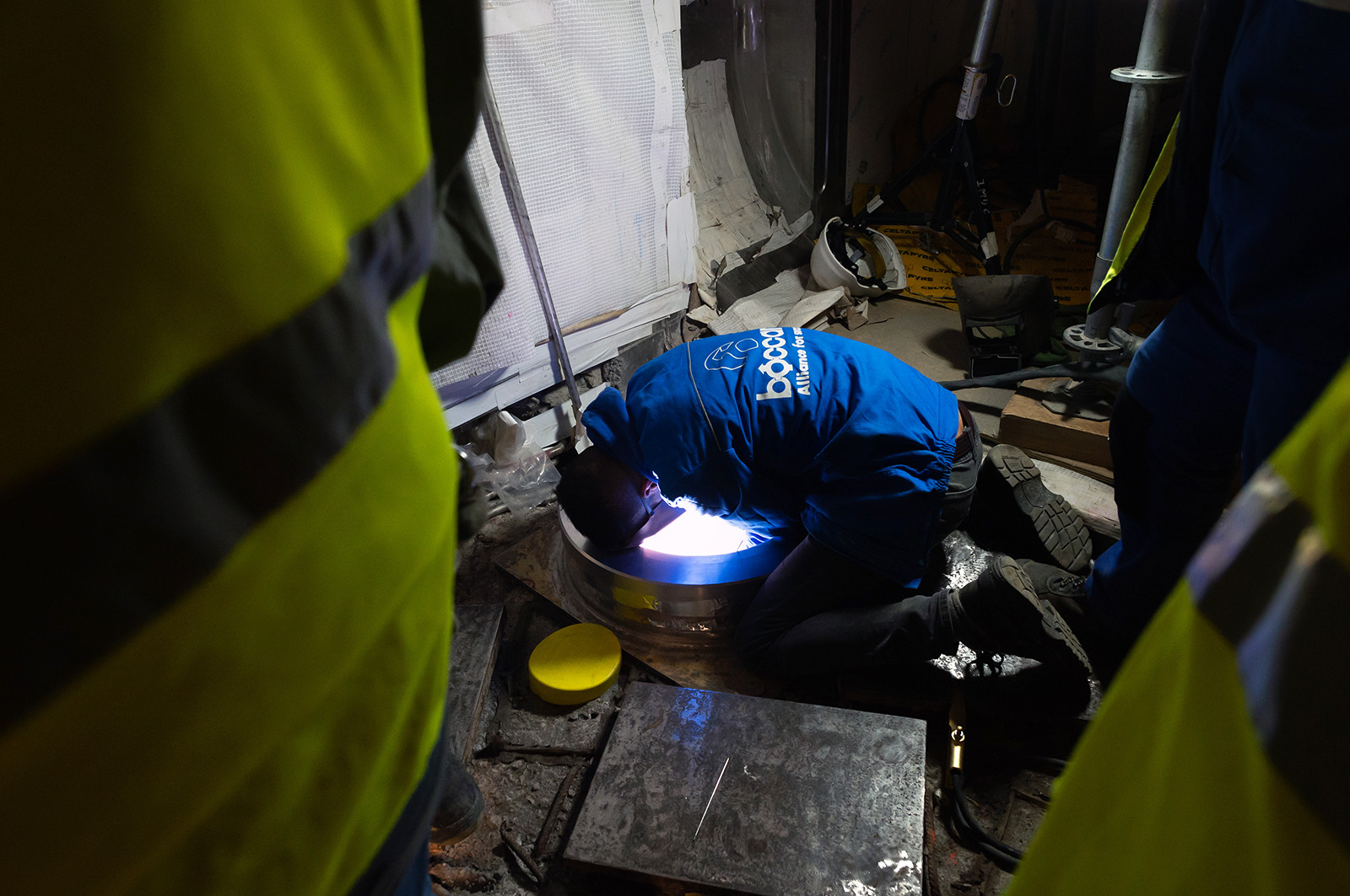 Reportages sur le site nucléaire EPR à Flamanville (Cotentin).