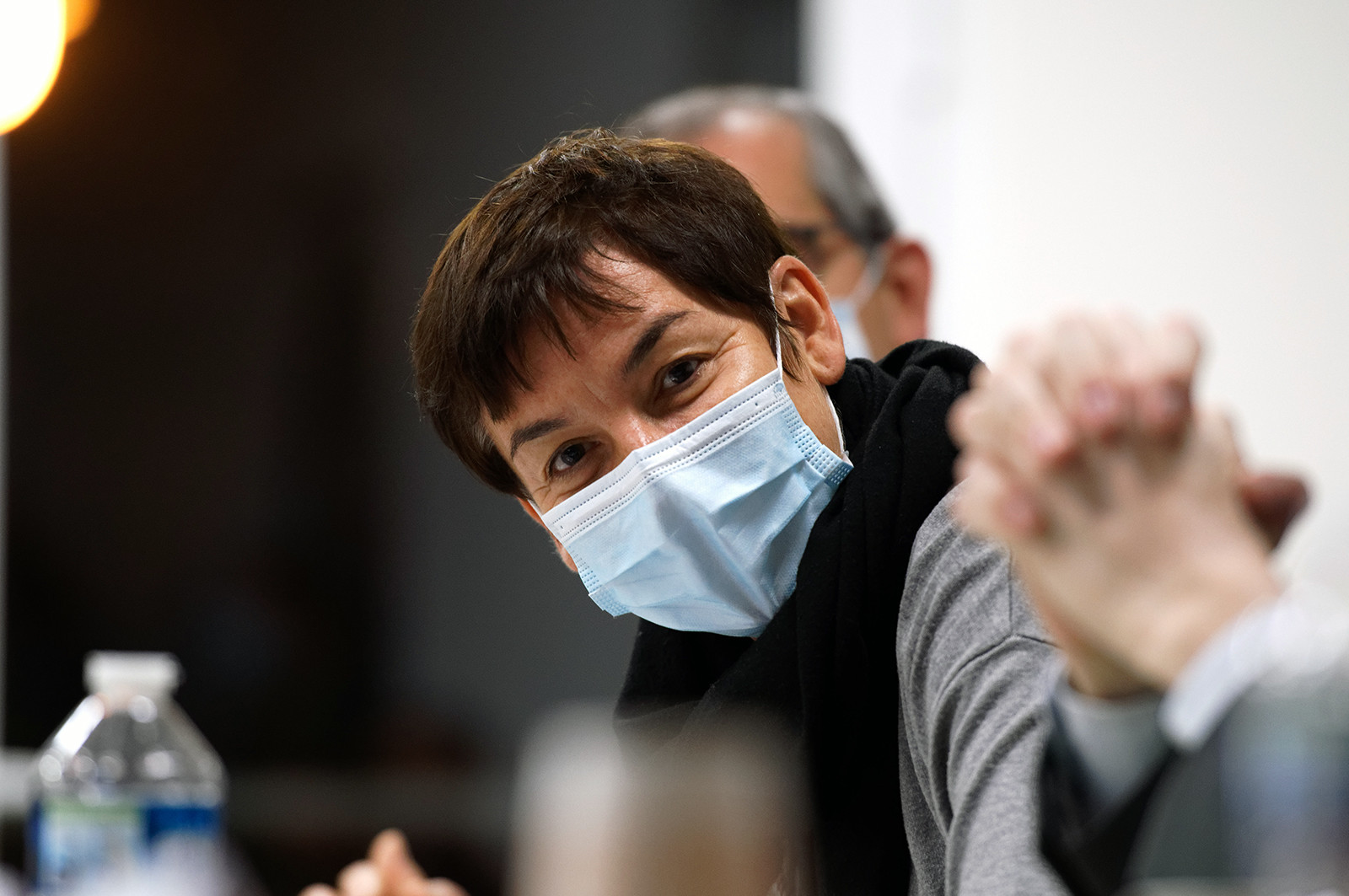 La ministre de la Mer, Annick Girardin, à Port-en-Bessin (Calvados)