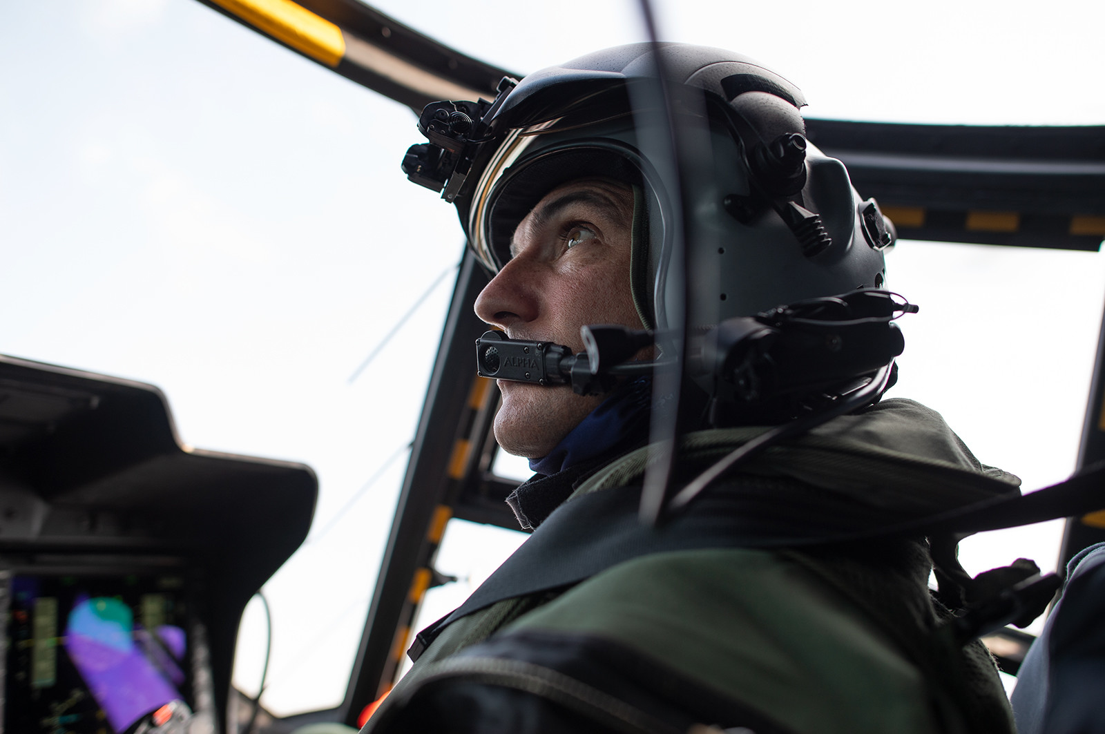 L'hélicoptère Caïman de la 33F en exercice