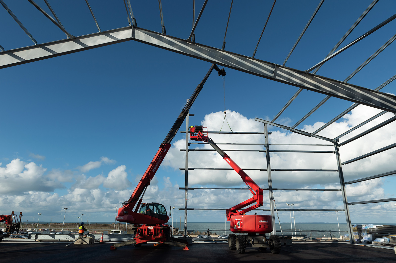 Reportages sur le site nucléaire EPR à Flamanville (Cotentin)