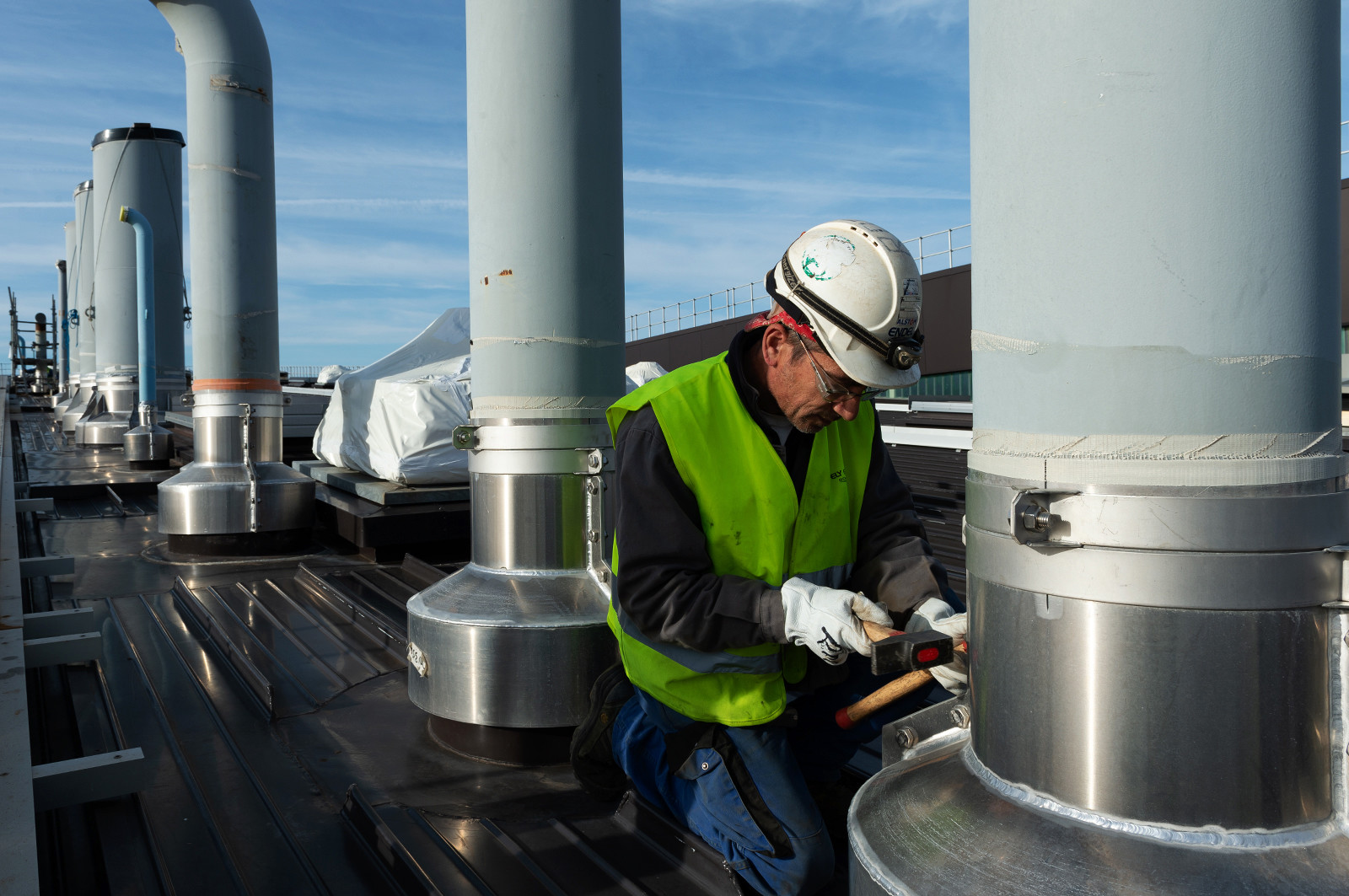 Reportages sur le site nucléaire EPR à Flamanville (Cotentin)