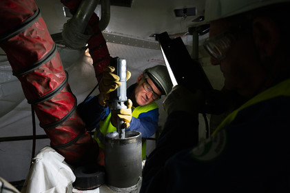 Reportages sur le site nucléaire EPR à Flamanville (Cotentin).