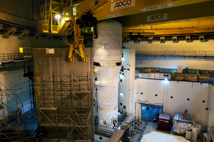 Reportages sur le site nucléaire EPR à Flamanville (Cotentin).