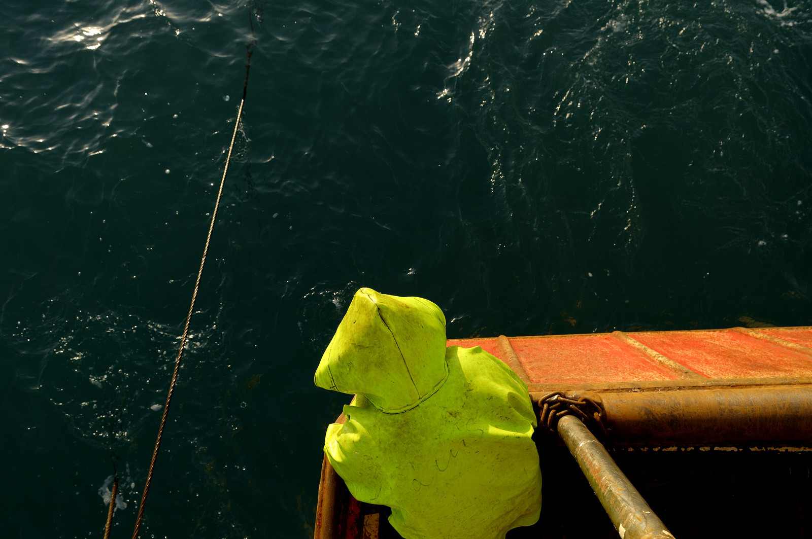 Ce reportage a été réalisé en janvier 2014 à bord du chalutier Marie-Catherine, appartenant à la SARL Armement Cherbourgeois créé en 1999 par Sophie et David LEROY. Cette marée de 7 jours fût assez mouvementée d'une part par la météo très capricieuse, mais également par la difficulté de réaliser les prises de vues. Une sélection de 20 photographies a été présentée lors de la 4ème édition du Festival photo L'Homme et la Mer au Guilvinec (Bretagne) en 2014, ainsi qu'au Musée de Tatihou 'Avis de grand frais (Manche) http:  www.armement-cherbourgeois.fr 