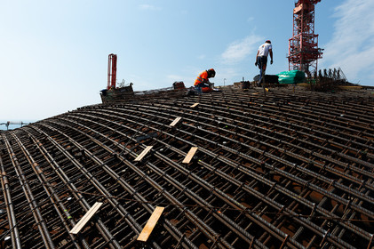 Reportages sur le site nucléaire EPR à Flamanville (Cotentin).