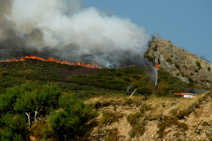 Incendie dans la Hague