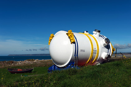 Reportages sur le site nucléaire EPR à Flamanville (Cotentin).