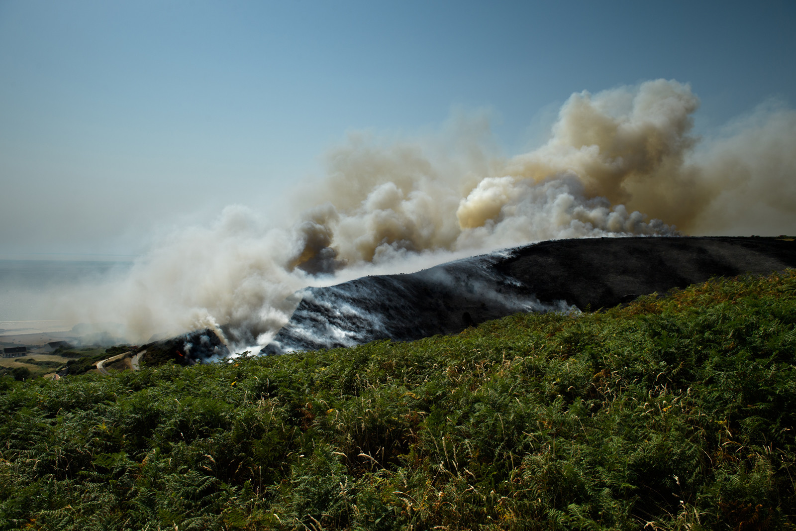 Incendie dans la Hague