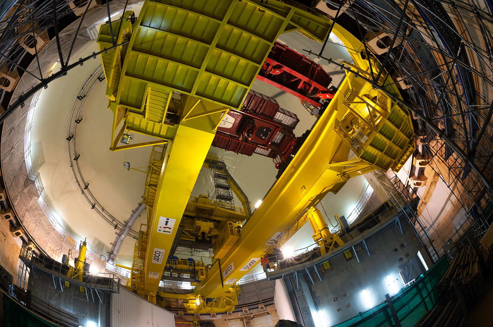 Reportages sur le site nucléaire EPR à Flamanville (Cotentin).